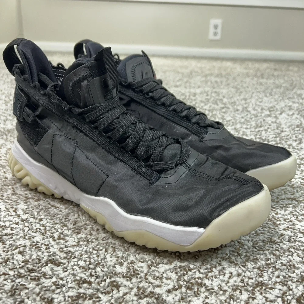 Jordan‎ Shoes Mens Size 10.5 Black Proto-React BV1654-001 Mid Top Sneakers Gym